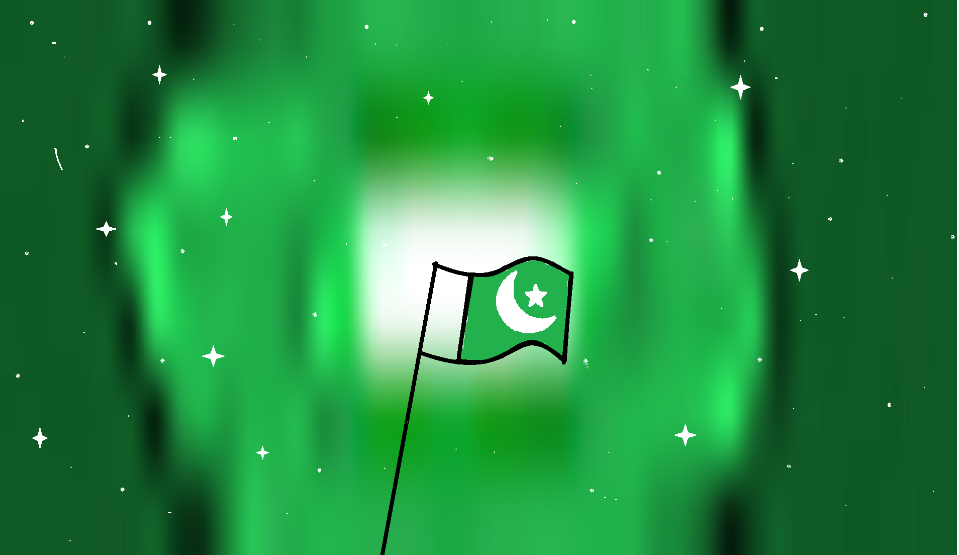 how to draw independence day drawing in Ms paint |beautiful flag drawing of Pakistan |digital art |amazing